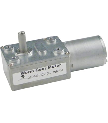 Nikou Schneckengetriebemotor 12V – 20 U/min, Hohes Drehmoment, 8mm Welle, Kugellager, Metallgetriebe, Leise – Ideal Für Fensteröffner & Co.