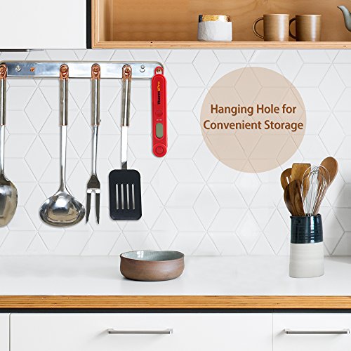 ThermoPro TP03A Instant Read Küchenthermometer Bratenthermometer, Klappbar - 7