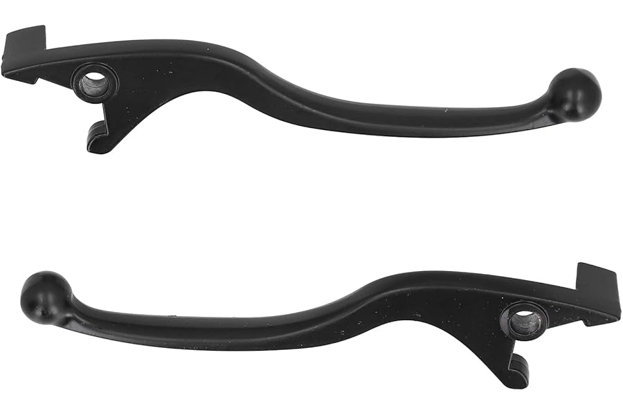Brake Handle Lever ，2PCS Brake Handle Lever Aluminum Alloy Black Replacement for Motorcycle Moped ATV