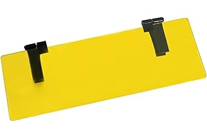 GLARE GUARD G Glare Guard XL MaxView Yellow Night Driving Polarized Car Visor Extender, Anti-Glare Sun Visor Extension Protects Headlight Glare, Car Visor Extender Universal 15 x 5 for Cars, Trucks & SUVs,USA Made
