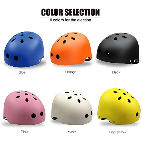 Kinder Schutzhelm Fahrradhelm Kinderhelm Skatehelm für Mädchen Jungen Teenager Erwachsene mit Drehradverstellsystem – XS S M L Verschiedene Größen - 6