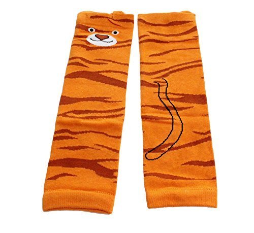 Baby Kids Boys Girls CUTE ANIMAL Leg Warmer (Orange Tiger)