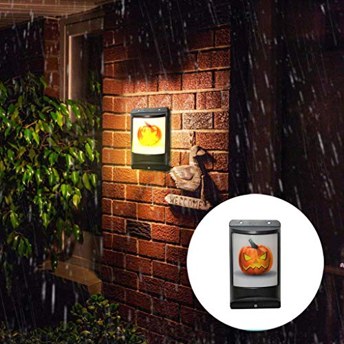Preisvergleich Produktbild bloatboy Halloween LED Solar Algen Wandleuchte Wasserdichtes Landschaftslicht Outdoor Garten Gartenlicht Nachtlicht Party Hanging Decor (B)