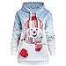 Produktbild Hoodie Sweatshirt Dasongff Damen Frauen Kapuzenpullover mit Hohem Kragen Feste Sweatshirt Pullover Tops Slim Fit PulloverKleid