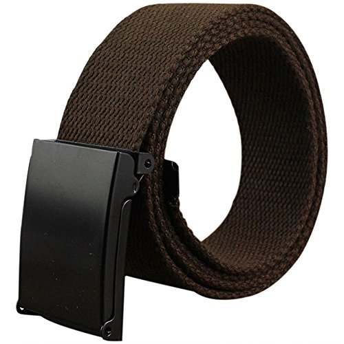 Kentop Ceinture Ceinture Femme Homme Ceinture Toile avec Boucle de Peinture Anneau Boucle pour Jeans et Pantalons 110 * 3,8 CM 1PCS