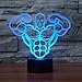 Produktbild Led 3D Muskelmann Modell Led Rgb Nachtlicht Touch Switch 7 Farbwechsel Schreibtisch Tischlampe Kinder Weihnachten Neuheit Wohnkultur
