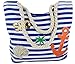 Produktbild Sonia Originelli Patch Shopper "St. Peter-Ording" Aufnäher Umhängetasche Sticker Farbe Blau-Gold