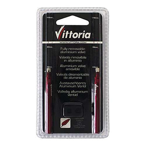 Vittoria5RV.02.60.222BL Removable Presta Valve - Red, 2 Pack