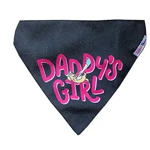 Lana Paws Daddy's Girl Dog Bandana/Dog Scarf/Dog Gifts (Size M-L)