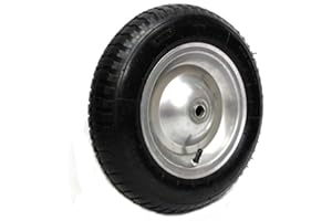 GERMANIA Qualitätswerkzeuge Schubkarrenrad 3.50-8 350 mm luftbereift mit Metall-Felge 150 kg Tragkraft