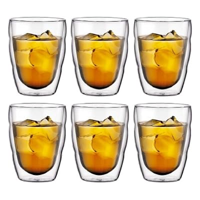 Bodum 10484-10-12 Coffret 6 verres double paroi 25 cl Pilatus