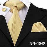 Tamaño de corbata: una talla de 59.06 '' (150 cm) de longitud y 3.35 '' (8.5 cm) de ancho