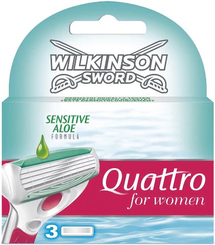 Quattro for Women Sensitive Replacement Blades 3s -Wilkinson Sword