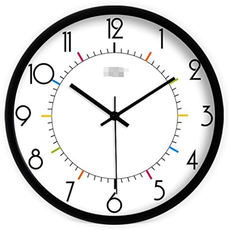 Sucastle Creative wall clock, fashion wall clock, simple wall clock, color wall clock, modern wall clock, living room clock, large wall clock, mute wall clock, quartz wall clock 12 inches