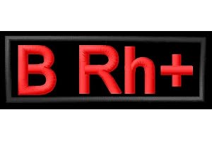 Blood Group B Rh + Positive Patch Motorcykel Motorcykel Motorcykel Motorcykel Motorcykel Aufnäher Parche Bordado Brodé Patche