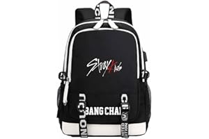 KASENFASHION Harajuku Rucksack mit wasserabweisendem Material, gepolsterten Trägern, Schulrucksack für Fans, ideal für Uni, Arbeit und Freizeit