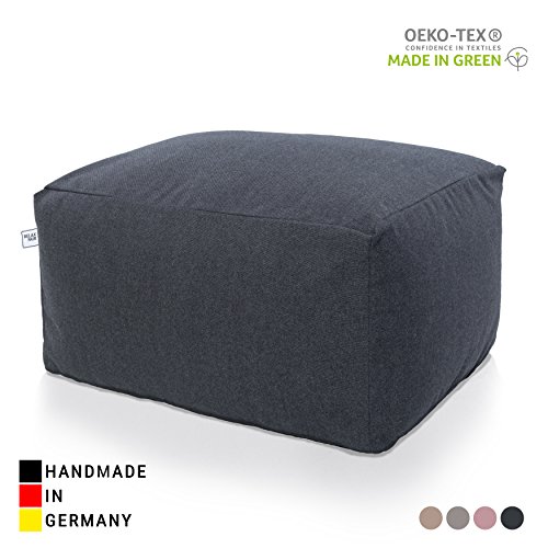 RELAXFAIR Design Hocker Anthrazit Dunkel-Grau Rosa Braun / für Balkon Wohnzimmer / Wechselbarer Bezug Überbezüge / Elegant / Niedrig / Quadrat Würfel / für Kinder & Erwachsene / Ökotex 100 / Qualität (Hocker, anthrazit) RELAXFAIR Design Hocker Anthrazit Dunkel-Grau Rosa Braun / für Balkon Wohnzimmer / Wechselbarer Bezug Überbezüge / Elegant / Niedrig / Quadrat Würfel / für Kinder & Erwachsene / Ökotex 100 / Qualität (Hocker, anthrazit)