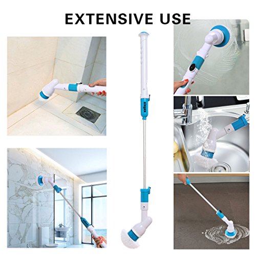 belagerungen Haushalt Scrub Pinsel Hurricane Spin Scrubber Kabelloser wiederaufladbar für Reinigung - 2