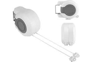 GREENSEN Tendedero Retráctil de Exterior 26m (2x13m) Tendedero Cuerdas Extensible para Ropa, Toallas y Sábanas, Cuerda Retráctil para Balcón, Jardín o Terraza