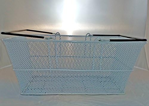 10 x Luxury Wire Mesh Shoppng Baskets Silver (19 Litre). Hand Carry, Rustic, Retail Baskets.