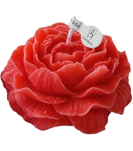Candele profumate, Peonie, Cera di soia, Naturali, Fatte a mano. - Italia
