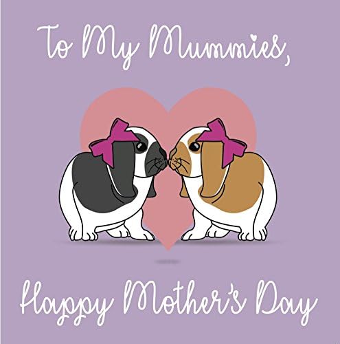 Bunny Lesbian Mother's Day Card - two mummies