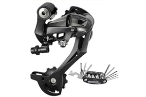 GUOFANG M390 - Deragliatore posteriore per bicicletta, 9 velocità, trasmissione a 27 velocità, trasmissione per mountain bike