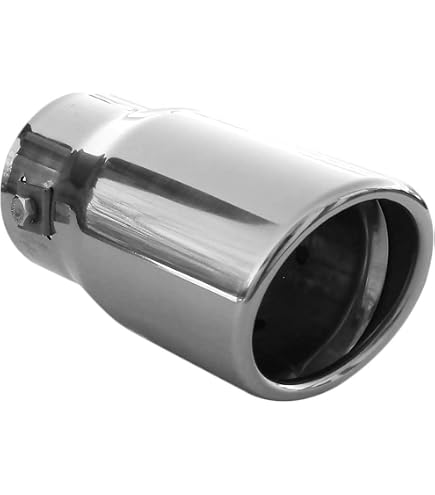 Embout D'échappement Fibre De Carbone Mat - Diamètre 76.2 à 101 Mm, Sertissage Universel, Acier Inoxydable - Pour Style Et Réduction Sonore - 8