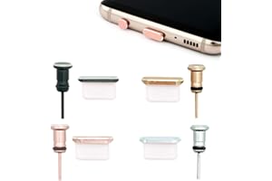 CKANDAY Lot de 4 Bouchons Anti-poussière compatibles avec Port de Charge de Type C et Prise d'écouteurs, Bouchons Anti-poussière pour appareils USB C tels Que Samsung Galaxy Note 8 Plus 9 S9 S9+ S10 S10+ HTC
