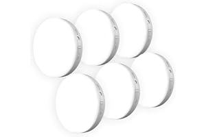 MIAOLIAN 6 Pack Motion Sensor Lights Indoor,Under Cabinet Kitchen Lights,Wireless Battery Operated LED auto Lamp,Rechargeable Magnetic Stick on Puck Wall Night Light,Stair,Cupboard,Wardrobe,Hallway