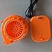 Produktbild KKOP 6 V Mini Gebläse Lüfter Kompressor Kostüm Compact Air Fan Gebläse Pumpe für Puppe Maskottchen Kopf inflatabletoy Kostüm, Orange, Free Size