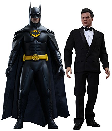 Hot Toys 1:6 Scale Batman and Bruce Wayne Returns Figure Set (Black)