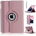 Produktbild iPad 9,7 2017 Fall, [Speziell für Apple iPad 9,7 (2017) Fall] [Rose Gold Fall] [Ecke Schutz] – Hohe Qualität PU-Leder Fall, [360 ° Rotation Case] [Standfunktion] für neue Apple iPad 9,7 2017 von dn-alive