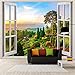 Produktbild Benutzerdefinierte Fototapete 3D Stereoskopischen Freien Landschaft Fenster Wandbilder Wohnzimmer Sofa Hintergrund Wanddekoration Tapete, 400 cm * 280 cm