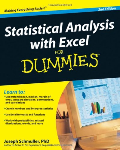 Télécharger Statistical Analysis with Excel For Dummies livre En ligne