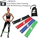 Price comparison product image Resistance Loop Bands Set of 4 PrimaFit Premium Exercise Bands for Women and Men Light to Extra Heavy Best for Home and Outdoor Fitness Workout Gym Yoga Pilates Physical Therapy Rehabilitation Made Of Natural Latex Material Carry Bag Included