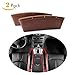 Produktbild [2 PACK] Autositz Lückenfüller und Pocket Organizer Console Lückenfüller-Extra Lagerung Autoinnenausstattung-STOPP-TROPPING (braun)