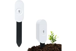 Wigearss Zigbee golvmätare, fukt, temperatur, omgivande fuktighet för växter, kompatibel med Home Assistant Zigbee2 mqtt