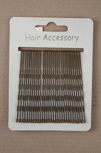 Extra long Brown Kirby Hair Grips 6.5cm long 2 packs making 60
