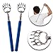 Produktbild Set Kit of 2 Metall BackScratchers ausziehbare Teleskopstange Rückseite Rosewood Pet Products Ltd Kratzbaum Tragbare Kratzern Geräte in Blau Farbige Gummi Griffe und Bär Krallen