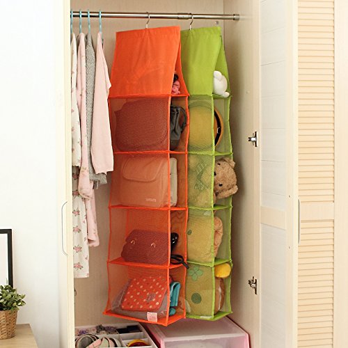 yingku Haushalt zum Aufhängen Handtasche Taschen Halter Kleidung Schuh Schrank Rack Collection Über der Wand Tür Lagerung Organizer Weiß - 2