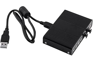 Goshyda Scheda Audio Esterna USB, Scheda Audio Digitale a 6 Canali, Adattatore Uscita Scheda Audio Audio SPDIF Ottico Surround, per Registrazione PC Laptop, per Windows