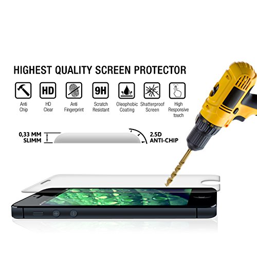 Supremery Huawei Mediapad M2 8 Glasfolie Schutzfolie Displayschutzfolie für Huawei Mediapad M2 8, Panzerglas 9H - 4