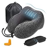 ✈ Cómodo y ergonómico: basado en una encuesta de mercado sobre el mercado de almohadas de viaje, hemos ajustado la altura de la almohada de viaje, rediseñado el tamaño del cojín y la calidad de la cuerda, se adapta a las características del cuerpo de manera adecuada.