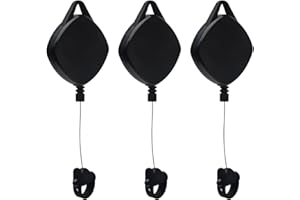Faderr VR-Kabel-Management, einziehbares Deckenrollensystem für H-TC V-ive/V-ive Pro/Oculus Rift/Rift S/Link-Kabel für Oculus Quest/Quest 2/Valve Index VR Zubehör (schwarz, 3 Stück)