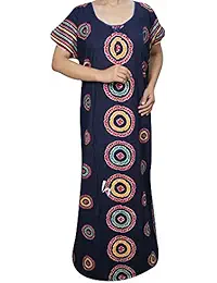 Indiatrendzs Women's Nighty Printed Cotton Sleepwear Nightgowns (Chest : 52)