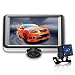Produktbild 360 Dgree Dual Dash Kamera 11,4 cm Touch Bildschirm mit Rückfahrkamera Auto DVR G-Sensor, Loop Recording, Parkplatz Monitor, 16 GB TF Karte