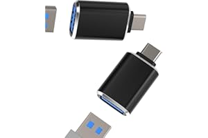 ZOYUZAN USB-C OTG Adapter for iPhone 15 Pro Max Plus Type C Port Camera Mouse Dongle(2Pack) Thunderbolt Cable Converter Compatible for Samsung Galaxy for Apple iPad 10、Air4/5、Mini6、Pro 12.9 Macbook CD