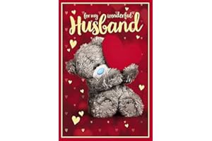 HUSBAND Me to You Bear 3D holograficzna kartka urodzinowa z hologramem