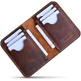 Oh Deer Leather Hakiki Deri C&uuml;zdan &ndash; Modern 3x3 Kart B&ouml;lmeli Tasarım - Kahverengi
